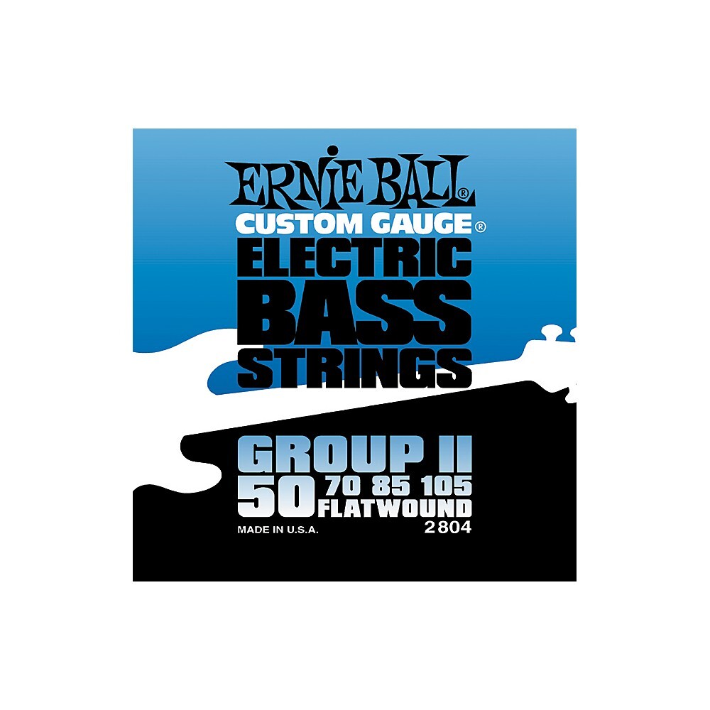 Электрические басовые струны Ernie Ball 2804 с плоской обмоткой II группы