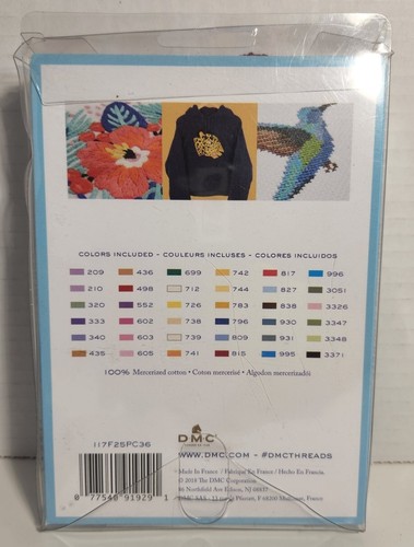 EMBROIDERY FLOSS DMC 36 Popular Colors & Loops & Threads 102 Assorted Colors NEW - Picture 3 of 12