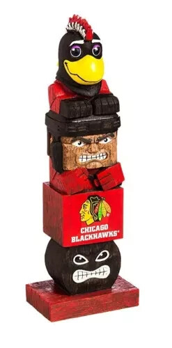 Chicago Blackhawks Tiki Totem - Picture 1 of 1