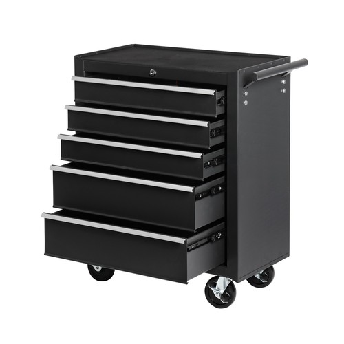 5 Drawer Rolling Tool Cart Tool Storage Cabinet Tool Organizer Box for Warehouse