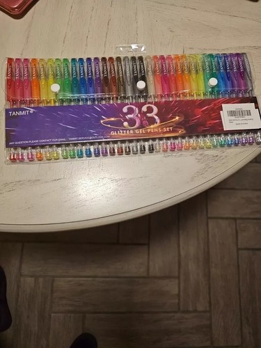 33 Neon Glitter Color Gel Pens Art Markers 40% More Ink For Adult Coloring Books - Picture 12 of 13