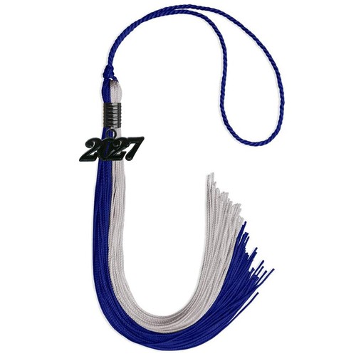 Endea Graduation Royal Blue/Grey Graduation Tassel with Black Date Drop - Imagen 18 de 21