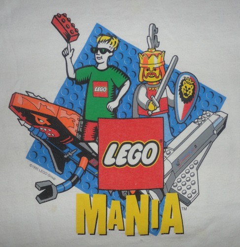 1995 LEGO Mania It's Building Like Crazy Single Stitch Shirt Youth M Vintage 90s - Picture 2 of 10