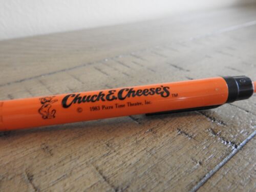1983 Pizza Time Theater CHUCK E CHEESE'S Vintage Orange Pen - Picture 2 of 2