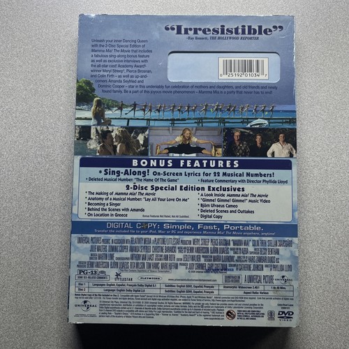 Mamma Mia (DVD, 2009, 2-Disc Set, Special Edition)(143) - Picture 2 of 8