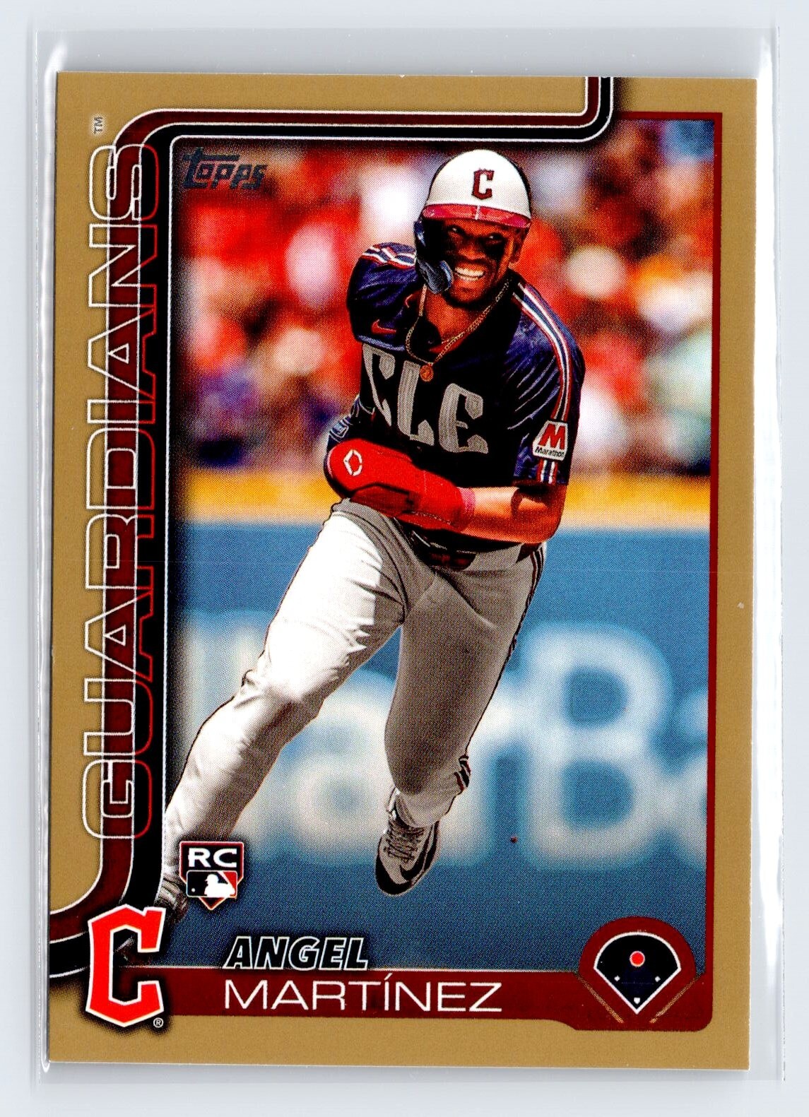 2025 Topps Series 1 Angel Martinez Gold Rookie RC /2025 #27 Cleveland Guardians