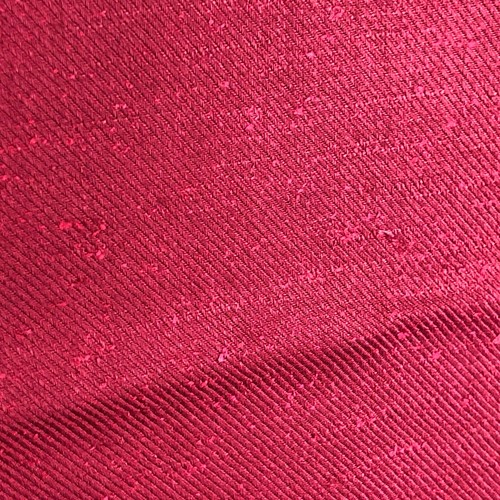 Vintage Material Fabric Knobby Dark Red 43" x111" Textured Texture Woven 3 yards - Picture 7 of 10