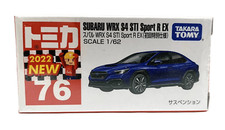 2022 Tomica No.76 Subaru WRX S4 STI Sport R EX 1:62 Blue Diecast Car Japan