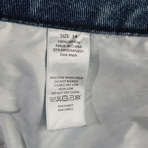 Moda Nova Jeans Donna Taglia 14 (38x32) Med Lavaggio Gamba Larga Stile Y2K YJDMY2K01 - Foto 8 di 18