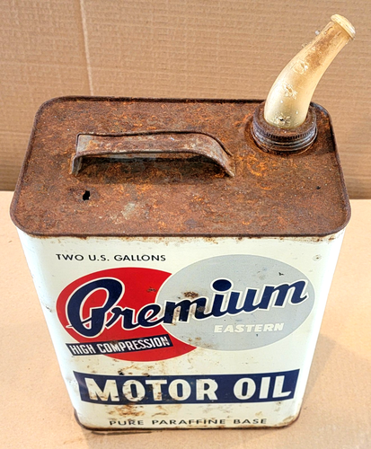PREMIUM EASTERN High Compression MOTOR OIL 2 Gallon Can - two gal - Oregon co. - Picture 3 of 8