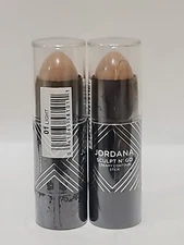 ( LOT OF 2 ) JORDANA •  Sculpt N Go • CREAMY CONTOUR STICK - # 01 • LIGHT 