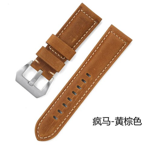 Watch Band 20mm 22mm 24mm 26mm Watch Strap Matte Glossy Oil Wax Genuine Leather - Picture 53 of 75