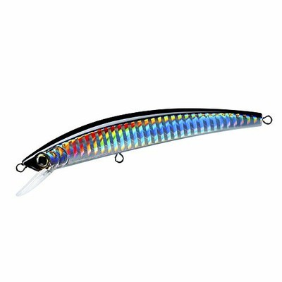 Yo-Zuri Crystal Minnow Floating R1125-C4 Silver Black 130mm 5 1//4/" Lure