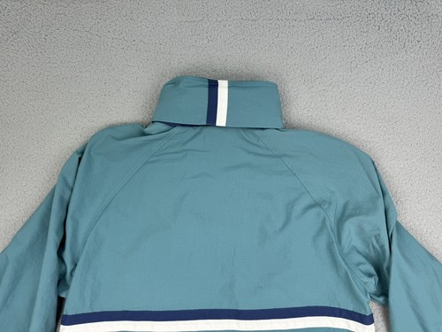 Vintage Nike Jacket Kids Small (4-6) Green Boxy Lined Embroidered Swoosh 1990s - Picture 15 of 17