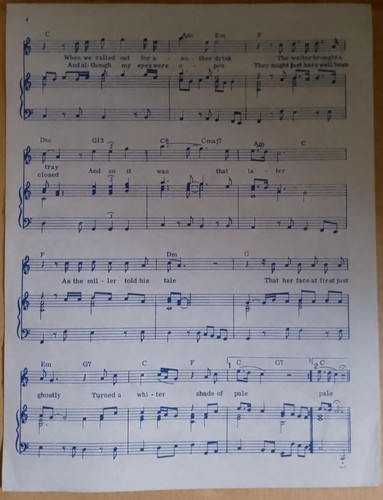 A Whiter Shade Of Pale (Procol Harum) sheet music ESSEX Australia 1967 $3.50 RRP - Picture 5 of 5