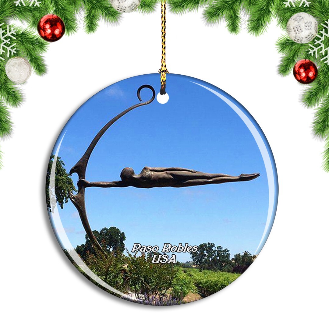 USA America Paso Robles Sculpture Garden Christmas ornament city travel souvenir