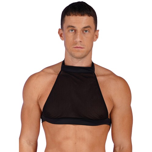 Cintura uomo sexy elastica body petto imbracatura o-ring cinghie muscolari top clubwear - Foto 124 di 124