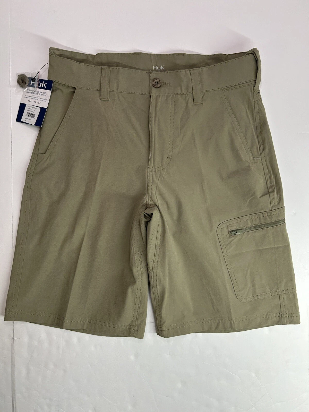 Huk Fishing Mens Shorts Below The Knee Inseam Small New