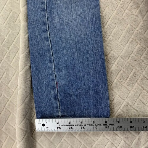 Buffalo Kids 8 Denim Jeans Medium Wash Blue Straight Leg Logo 100% Cotton - Picture 8 of 16