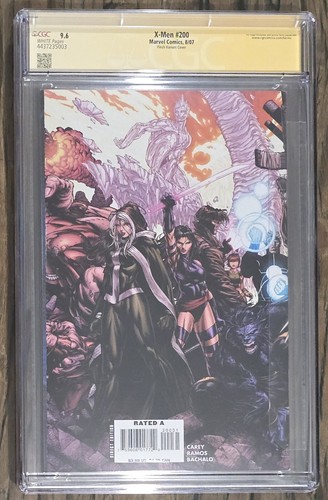 X-MEN #200 SIGNED FINCH WRAPAROUND VARIANT CGC 9.8 DOUBLE GATE-FOLD 2007 NEW - Picture 2 of 2