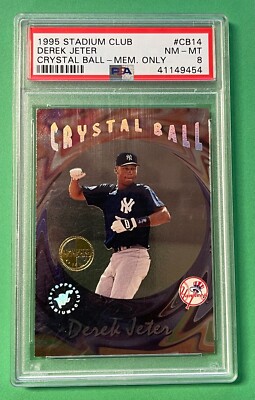 1995 TOPPS STADIUM CLUB DEREK JETER CRYSTAL BALL MEMBERS
