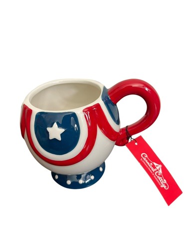Johanna Parker Carnival Cottage Patriotic 4th Of July Sugar Canister & Coffee Mu - 第 10/12 張圖片