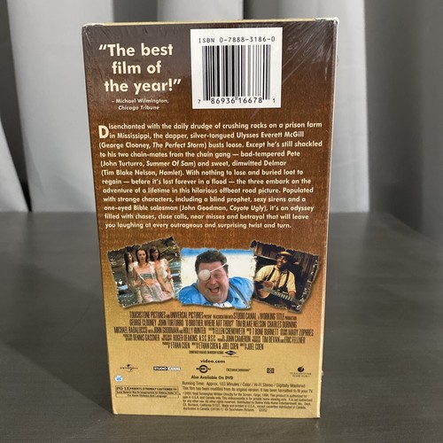 O Brother, Where Art Thou (VHS, 2001) Brand New In Factory Seal - Foto 3 di 8