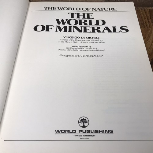 The World Of Minerals World Of Nature Series Hardcover 1972 World Publishing - Picture 3 of 11