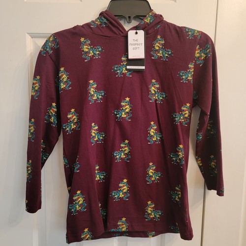 Camisa Cactus Niños Navidad Con Capucha Manga Larga Talla 9-10 Dinosaurio - Imagen 1 de 4