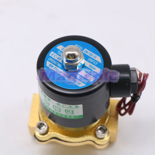 1PCS NEW 2W-160-15 DC 24V 16mm Pore 1/2" Two Way Solenoid Valve /*/ - Picture 2 of 6