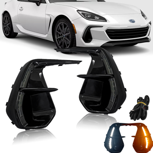 Fit 2022-2024 Subaru BRZ OP Style LED DRL Fog Lights Turn Signal Lamp Dual Color - Picture 16 of 16