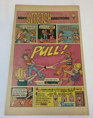1976 VINTAGE 6.5X10 COMIC TOY PRINT AD FOR KENNER SIX MILLION DOLLAR MAN FIGURE