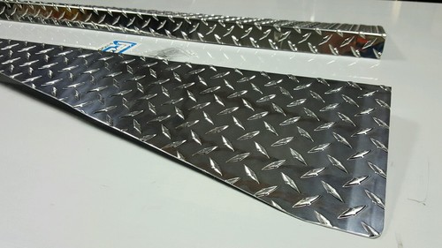 Fits JEEP wrangler TJ diamond plate silver fender tops 1.5 inch bend Made in USA - Picture 8 of 11