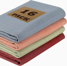 Muslin Swaddle Blankets for Newborns, Ultra-Soft, 100 Cotton 16PACK 64 Pieces 