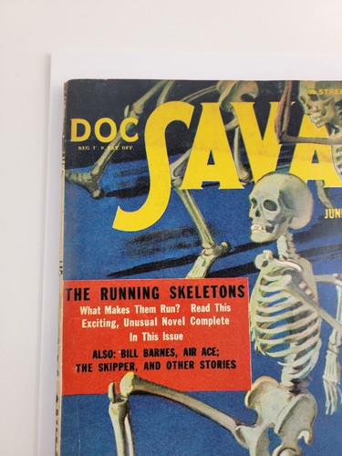 Doc Savage Pulp Magazine June 1943 Running Skeletons Cover - Picture 5 of 9