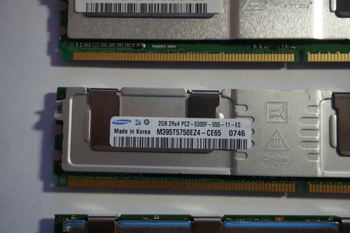 25 X 2GB 2Rx4 PC2-5300F ECC SERVER MEMORY KINGSTON HYNIX SAMSUNG QIMONDA - Picture 4 of 6