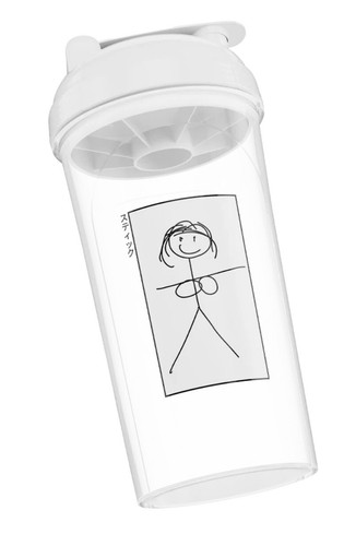 GamerSupps GG Waifu Cup Stick Figure Waifu Limited Edition Shaker Cup ON HAND - Picture 2 of 4