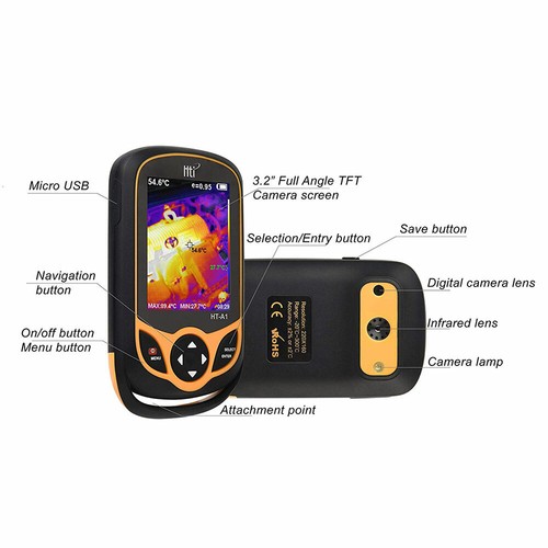 Hti HT-A1 Thermal Imaging Camera,Pocket-Sized Infrared Camera Resolution 220x160 - Picture 9 of 10