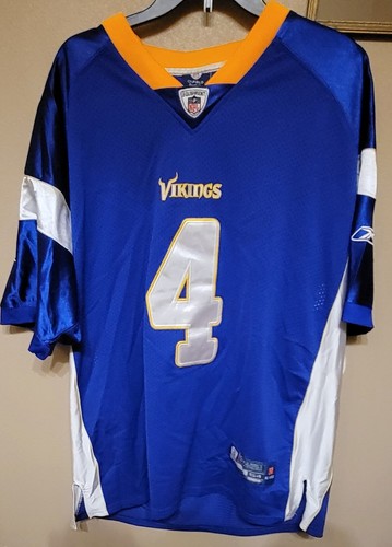 *DE COLECCIÓN* Camiseta cosida en el campo Brett Favre Minnesota Vikings Reebok NFL talla 54 - Imagen 1 de 6