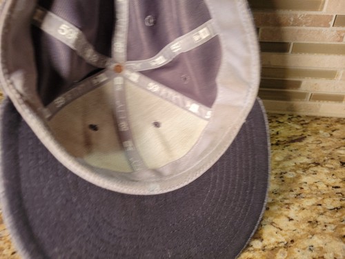 Tampa Bay Rays Hat MLB New Era 59Fifty Cap Baseball Fitted Size 7 Grey - Picture 11 of 15