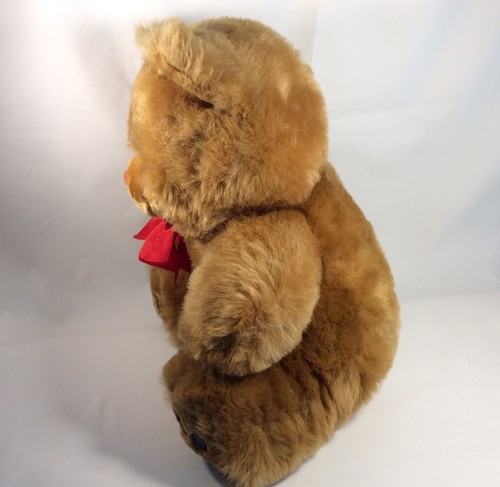 VINTAGE AK INTERNATIONAL TEDDY BEAR BIG PLUSH STUFFED Great Cond. - Picture 7 of 11