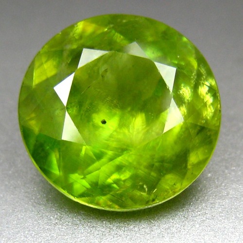 5.880 Carat- NATURAL SPHENE TITANITE 11X11mm LOOSE GEMSTONES WATCH VIDEO - Picture 5 of 9