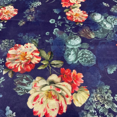 £6.50 Cotton Lawn Summer Vintage Floral Printed Dress fabric 100% M1670 - Picture 10 of 85