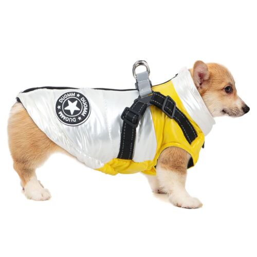 Pet Dog Jacket Coat Chest Strap Harness Vest Puppy Warm Clothes Costume Winter - Picture 15 of 15