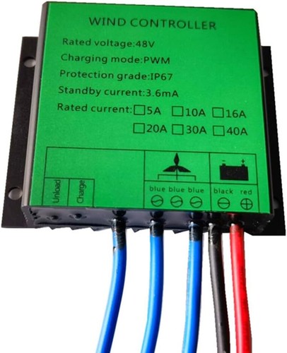 600W 12V 24V 48V Windturbinenregler Windräder PWM Laderegler 20A Akku Regulator - Bild 5 von 15