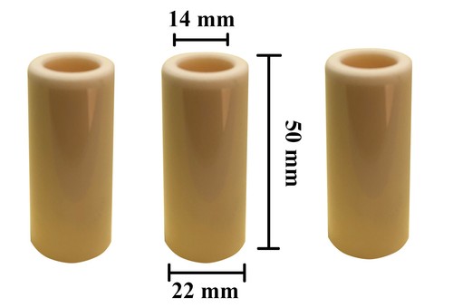 Paquete de 3 émbolos bomba general 22x14x50 47040509 repuesto pistón de cerámica 22 mm GP - Imagen 1 de 3