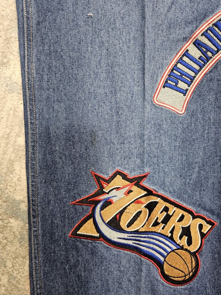 Vintage UNK Jeans Mens 38X32 NBA Team Patches Y2K Pants Vintage UNK Jeans Mens 38X32 NBA Team Patches Y2K Pants