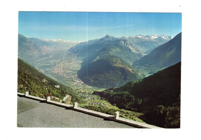 Postcard Vue de la route de la Forclaz sur Martigny / France