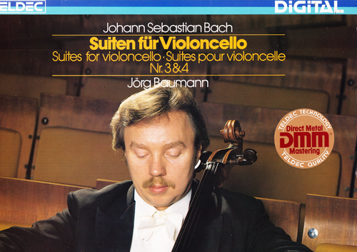 TELDEC / TELEFUNKEN DMM DIGITAL - BAUMANN - BACH 6 CELLOSUITES - COMPLETE 3LP NM