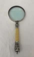 Vintage Collectable Magnifying Lens with Crown Design Handle
